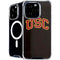 University of Southern California USC Logo Black Distressed iPhone 16 Pro MagSafe Case